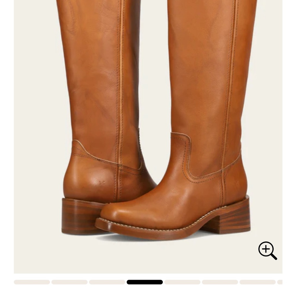 Frye Campus 14L WIDE CALF 7.5 Saddle Brand New